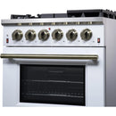  Forno 30-inch Freestanding Gas Range with 5 Burners FFSGS6239-30WHT IMAGE 10