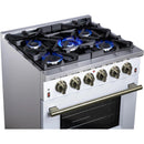  Forno 30-inch Freestanding Gas Range with 5 Burners FFSGS6239-30WHT IMAGE 12