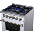  Forno 30-inch Freestanding Gas Range with 5 Burners FFSGS6239-30WHT IMAGE 13