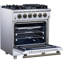  Forno 30-inch Freestanding Gas Range with 5 Burners FFSGS6239-30WHT IMAGE 3