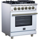  Forno 30-inch Freestanding Gas Range with 5 Burners FFSGS6239-30WHT IMAGE 4