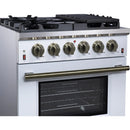  Forno 30-inch Freestanding Gas Range with 5 Burners FFSGS6239-30WHT IMAGE 5