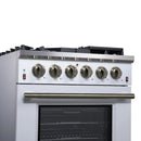  Forno 30-inch Freestanding Gas Range with 5 Burners FFSGS6239-30WHT IMAGE 6