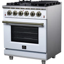  Forno 30-inch Freestanding Gas Range with 5 Burners FFSGS6239-30WHT IMAGE 8