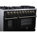  Forno Massimo 48-inch Freestanding Gas Range FFSGS6239-48BLK IMAGE 5