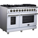  Forno Massimo 48-inch Freestanding Gas Range FFSGS6239-48WHT IMAGE 3