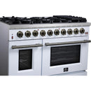  Forno Massimo 48-inch Freestanding Gas Range FFSGS6239-48WHT IMAGE 5