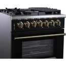  Forno 30-inch Freestanding Dual-Fuel Range with True Convection Technology FFSGS6125-30BLK IMAGE 5