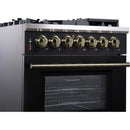  Forno 30-inch Freestanding Dual-Fuel Range with True Convection Technology FFSGS6125-30BLK IMAGE 6