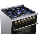  Forno 30-inch Freestanding Dual-Fuel Range with True Convection Technology FFSGS6125-30BLK IMAGE 8