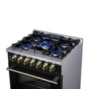  Forno 30-inch Freestanding Dual-Fuel Range with True Convection Technology FFSGS6125-30BLK IMAGE 9