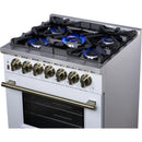  Forno 30-inch Freestanding Dual-Fuel Range with True Convection Technology FFSGS6125-30WHT IMAGE 14