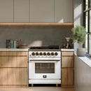  Forno 30-inch Freestanding Dual-Fuel Range with True Convection Technology FFSGS6125-30WHT IMAGE 20