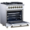  Forno 30-inch Freestanding Dual-Fuel Range with True Convection Technology FFSGS6125-30WHT IMAGE 5