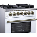  Forno 30-inch Freestanding Dual-Fuel Range with True Convection Technology FFSGS6125-30WHT IMAGE 7