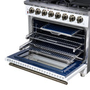  Forno Massimo 36" Freestanding Dual Fuel Range FFSGS6125-36WHT IMAGE 14