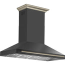  Forno 60-inch Aria Wall-Mounted Range Hood FRHWM5095-60BLK IMAGE 3