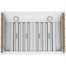  Forno 30-inch Venezia Wall-Mounted Range Hood with Touch Controls and Baffle Filters FRHWM5503-30WHT IMAGE 9