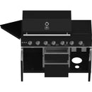  Forno 87,600 BTU Outdoor Kitchen with Gas Grill, Gas Pizza Oven, Sink Module, Bar and Beverage Center FODKT2551BLK IMAGE 13