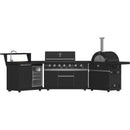  Forno 87,600 BTU Outdoor Kitchen with Gas Grill, Gas Pizza Oven, Sink Module, Bar and Beverage Center FODKT2551BLK IMAGE 1