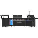 Forno 87,600 BTU Outdoor Kitchen with Gas Grill, Gas Pizza Oven, Sink Module, Bar and Beverage Center FODKT2551BLK IMAGE 3