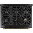 Forno 36-inch Freestanding Gas Range with 6 Burners FFSGS6219-36BLK IMAGE 3