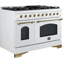  Forno 48-inch Freestanding Gas Range with 8 Burners and Griddle FFSGS6219-48WHT IMAGE 10