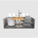  Forno 33" Drop-In/Undermount 3-Level Workstation Sink with Waterfall Faucet and Glass Rinser E-XP30 IMAGE 2