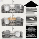  Forno 33" Drop-In/Undermount 3-Level Workstation Sink with Waterfall Faucet and Glass Rinser E-XP30 IMAGE 3