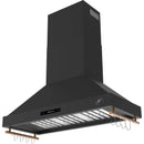  Forno 48-inch Venezia Wall-Mounted Range Hood with Touch Controls and Baffle Filters FRHWM5503-48BLK IMAGE 2