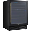  Forno 51-Bottle, 24-inch Wine Cooler with LED Lighting and Triple Glass Door FWCDR6634-24BLK IMAGE 3