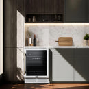  Forno 51-Bottle, 24-inch Wine Cooler with LED Lighting and Triple Glass Door FWCDR6634-24WHT IMAGE 11