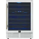  Forno 51-Bottle, 24-inch Wine Cooler with LED Lighting and Triple Glass Door FWCDR6634-24WHT IMAGE 1