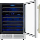 Forno 51-Bottle, 24-inch Wine Cooler with LED Lighting and Triple Glass Door FWCDR6634-24WHT IMAGE 2