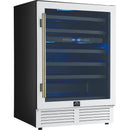  Forno 51-Bottle, 24-inch Wine Cooler with LED Lighting and Triple Glass Door FWCDR6634-24WHT IMAGE 3