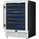  Forno 51-Bottle, 24-inch Wine Cooler with LED Lighting and Triple Glass Door FWCDR6634-24WHT IMAGE 5