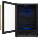  Forno 24-inch, 188 Can Capacity, Beverage Cooler with LED Lighting, Triple Glass Door FWCDR6665-24BLK IMAGE 2