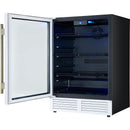  Forno 24-inch, 188 Can Capacity, Beverage Cooler with LED Lighting, Triple Glass Door FWCDR6665-24WHT IMAGE 8