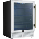  Forno 24-inch, 188 Can Capacity, Beverage Cooler with LED Lighting, Triple Glass Door FWCDR6665-24WHT IMAGE 9