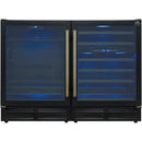  Forno 48-inch, 9.6 cu. ft. Side-by-Side Wine and Beverage Cooler FWCDR6699-48BLK IMAGE 1