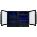  Forno 48-inch, 9.6 cu. ft. Side-by-Side Wine and Beverage Cooler FWCDR6699-48BLK IMAGE 2
