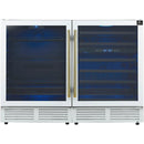  Forno 48-inch, 9.6 cu. ft. Side-by-Side Wine and Beverage Cooler FWCDR6699-48WHT IMAGE 1