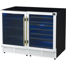  Forno 48-inch, 9.6 cu. ft. Side-by-Side Wine and Beverage Cooler FWCDR6699-48WHT IMAGE 3