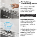  Forno 45" Drop-In/Undermount 3-Level Workstation Sink with Two Faucets and Glass Rinser J-WP30 IMAGE 6