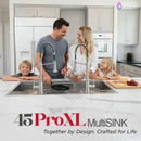  Forno 45" Drop-In/Undermount 3-Level Workstation Sink with Two Faucets and Glass Rinser J-WP31 IMAGE 13