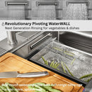  Forno 45" Drop-In/Undermount 3-Level Workstation Sink with Two Faucets and Glass Rinser J-WP31 IMAGE 3