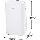  Frigidaire 3-in-1 Connected Portable Room Air Conditioner 14,000 BTU (ASHRAE) / 10,000 BTU (DOE) FHPC142AA1 IMAGE 7