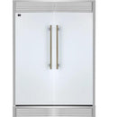 Blanc avec laiton antique
