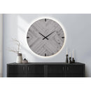  Monarch I 9038 30"Dia Wall Clock - Grey With Led Light IMAGE 2