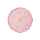  Monarch I 9108 12"Dia Wall Clock - Pink Finish IMAGE 2